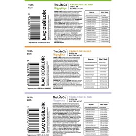 Resim TheLifeCo 3'lü Probiyotik (Happyflora, Happybiota, Happyshape) 