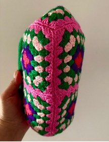 Resim UNİCORNS Burslu Çanta, Kadın El Çantası, El Örgüsü Clutch 
