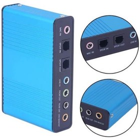 Resim Wozlo USB 6 Kanal 5.1 Optik Dijital Çıkışlı Harici Ses Kartı 