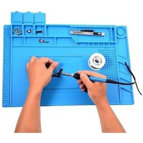 Resim S-160 Isıya Dayanıklı Silikon Ped Tamir Pad S160 Mıknatıslı 