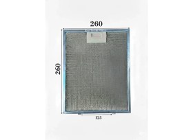 Resim Süppürge Vestel Ile Uyumlu Davlumbaz 26X26 cm Arka Aralık 12,5 cm Aspiratör Filtresi 
