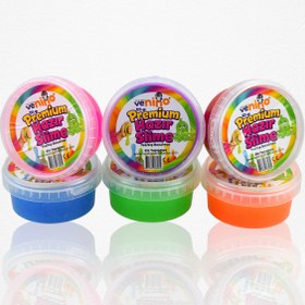 Resim Venino Premium Kalite 6 Neon Renk Bozulmaz ,Ele Yapışmaz Hazır Slime ! Kalitesi toplam 750 Gr Slime 