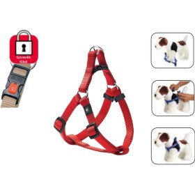 Resim Karlıe Kilitli Göğüs Tasma S 25-45cm Kırmızı Çok Renkli 