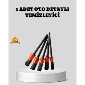 Resim Aydogan's Araç Detay Temizlik Fırçası 5’li Set Çizmeyen Kıl Çok Yönlü Kullanım 
