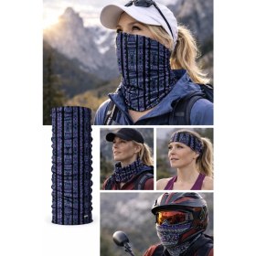 Resim Colizon Unisex Motosiklet Maskesi Bandana - Uv Korumalı Termal Outdoor Boyunluk-Buff 