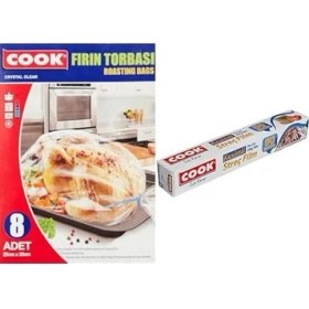 Resim Ohbe Express Fırın Torbası Standart Boy 25 x 38 cm (8 Adet/kutu Içi) ve Kesimli Streç Film 30 cm x 50 M 