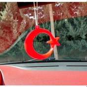 Resim Türk Bayrağı Ay Yıldız Oto Koku Asma Koku 