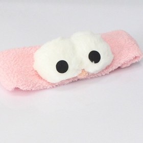 Resim Toyaş Baykuş Peluş Bandana Makyaj Spa Saç Bandı Pembe 