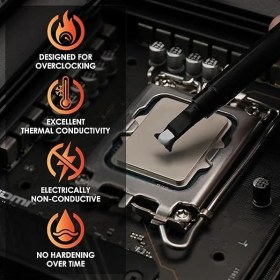 Resim Grizzly - Kryonaut Termal Macun - Bilgisayar ve Konsollardaki Tüm Işlemcileri, Grafik Kartlarını ve Isı Alıcıları Soğutmak Için (1 Gram) 