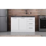 Resim Minar 135 Cm Mutfak Dolabı Beyaz 135-B2-Alt Modül Beyaz 