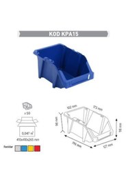 Resim Sembol Plastik Kpa15 Kırmızı Avadanlık Kutuları 