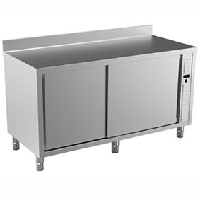 Resim Electrolux Professional Sıcaklık Dolabı 1 Ara Raf Ve 2 Kayar Kapılı Fanlı Isıtma Sırtlı - 1600 MM MTC1610PN 