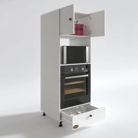 Resim Kenzlife fırın dolabı kamile byz 162x60x56 mutfak çekmeceli ayaklı 