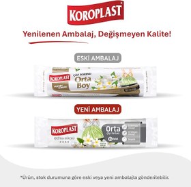 Resim Koroplast Yasemin Kokulu Orta Boy Büzgülü Çöp Poşeti 15'li 55x57 cm, Kolay Bağlanır Kokulu Büzgülü Orta Boy Çöp Torbası, Sızdırmaz, Yırtılmaz, Geri Dönüştürülebilir Atık Torbası, Güçlü Çöp Poşeti 