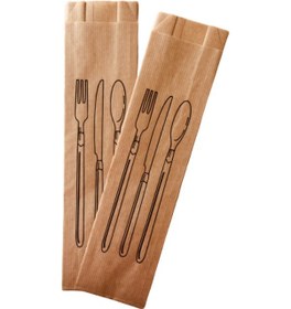 Resim Anadolu Kağıtçılık Çatal Kaşıklık / Dürümlük Kese 7X28Cm 10Kg 