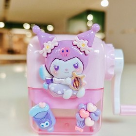Resim Sanrio için for kuromi & için for my melody Anime-Style Taşınabilir Kesici - Çiçek ve Kalp Detayları ile Sevimli Karakter Tasarımı, Okul, Ofis, Sanat Malzemeleri için Kompakt ve Hafif - Pil Gerektirmez, Sevimli Kalemler, Zihinsel Tasarım, Dayanıklı Yapı 