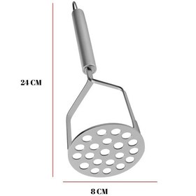 Resim Paslanmaz Çelik Saplı Patates Ezici Pratik Mutfak Gereci 24 Cm 