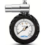 Resim Honeybeeshop Siyah 160psı Mekanik Bisiklet Lastik Basinc Olcer Analitik Kadranli Dayanikli Bisiklet Arac 