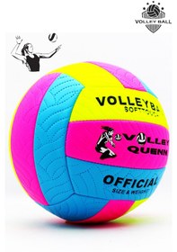 Resim Voleybol Topu Dikişli Soft Touch Voleybol Çok Renkli 