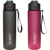Resim Grinkwell 26oz Mat Spor Su Şişesi - Sızdırmaz, BPA İçermeyen PC, Silikon Pipet & Spor Salonu & Dış Aktiviteler için Taşıma İpi ile 