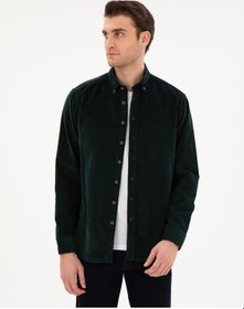 Resim Pierre Cardin Erkek Yeşil Gömlek Desenli 50292347-vr054 Yeşil 