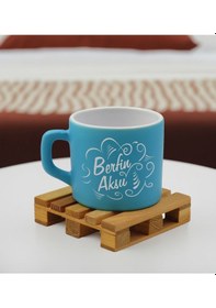 Resim Bk Gift Kişiye Özel İsimli Turkuaz Renkli Middle Çay & Kahve Fincanı-6, Arkadaşa Hediye, Sevgiliye Hediye, Doğum Günü Hediyesi Kobitmeyencom32558 Bk G 