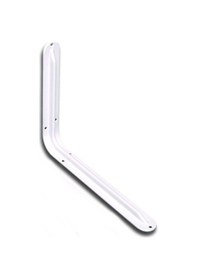 Resim 24 Adet Raf Altı Raf Ayağı Konsol L Demir Beyaz 26,5 x 33,5 cm 