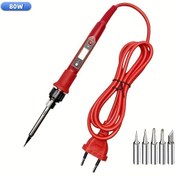 Resim LCD Ekranlı, 5 Değiştirilebilir Uçlu, 356-904°F Aralığı, Elektronik Tamir ve Montaj İçin İdeal, Elektronik Tamir Kiti | Hassas Dövme | Dayanıklı İnşaat, Dövme İstasyonu 
