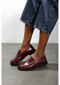 Resim Koyu Mürdüm Deri Makosen 35507 Koyu Mürdüm 