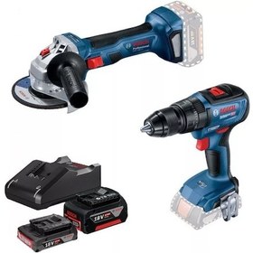 Resim Bosch GSB 18V-50 Darbeli Delme/Vidalama + GWS 180-LI Taşlama Makinesi - 0615990M8S 