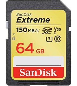 Resim Sandisk Extreme 64 GB 150Mb/S C10 Sdsdxv6-064G-Gncın Sdxc Hafıza Kartı 