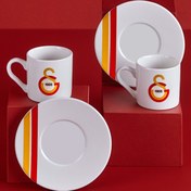 Resim Neva Galatasaray Çizgili 2'li Kahve Fincan Takımı 