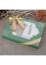Resim Hediyelik Yasin Kitabı, Seccade, İnci Tesbihli Set-vizon 