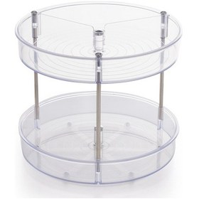 Resim Primanova Elpida İki Katlı Şeffaf Döner Raf Baharat Stand 