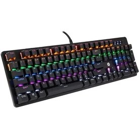 Resim Hp GK100F Mekanik Gaming Klavye, Kablolu Klavye Modern Tasarım Türkçe Q Klavye Rgb Işıklı 