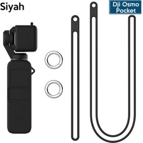 Resim Ally Dji Osmo Pocket Koruyucu Silikon Kılıf+El ve Boyun Strap Askısı AL-32288 