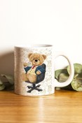 Resim Hediyenza Teddy Bear Coffee Baskılı Kupa Bardak / Mug 
