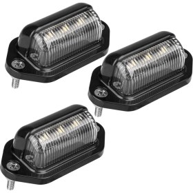 Resim 3x LED Plaka Işık Su Geçirmez Plaka Kuyruk Işığı Römorklar, Rv, Kamyonlar, Tekneler (Yurt Dışından) 