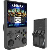 Resim R36S Max 4 Inç Geniş Hd Ekran El Oyun Konsolu Atari 64 GB Gta Pes Game Player Çantalı 21000 Oyun 