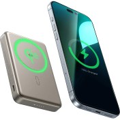 Resim Esr 10000 Mah Taşınabilir Şarj Cihazı Qi2 Magsafe Powerbank - Titanium 