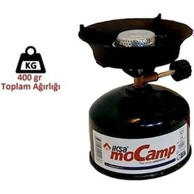 Resim 220 Gr Tüpüyle 4 Saat Yanabilen Verimli Kamp Ocağı Açık Gri 