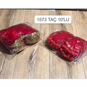 Resim Asel Hobi Tasarım Kına Tacı 10lu Bordo 