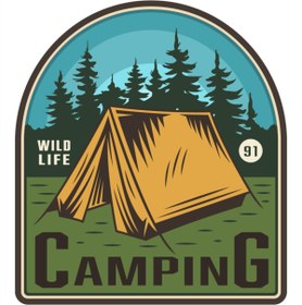 Resim Quart Aksesuar Adventure Camping Offroad Kamp Çadır Sticker Off Road 10 X 9 Cm 