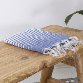 Resim Alagra Pamuklu Peştamal 2'li Set 100x170 cm Mavi 