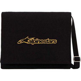 Resim Alpinestars Logo Gold Siyah Kanvas Postacı Çantası - Siyah 