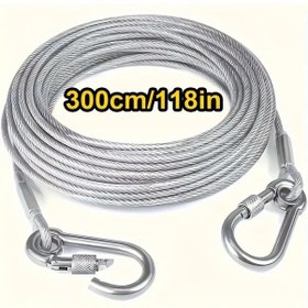 Resim Chuangyinshop Dayanıklı Çamaşır Kurutma Askısı 300 Cm 0.2 Mm İç Dış Mekan 3 Metre Şeffaf 