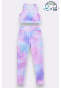 Resim My Kids Wear Kız Çocuk Çok Amaçlı Desenli Mayo & Spor Takımı 12453 Açık Pembe - Sarı 