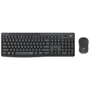 Resim Logitech MK295 920-009804 Kablosuz Türkçe Siyah Klavye Mouse Seti 