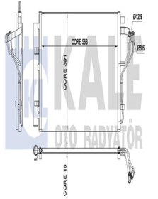 Resim KALE 342525 Klima Radyatoru Kondenser (HYUNDAİ: İ30 1.4-1.6 11-- / ELENTRA 2011 976063X000 (WE319163) 