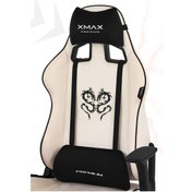 Resim Rio Plus Balerion Terletmez Kadife Kumaş Beyaz Gaming Oyuncu Koltuğu -5 Beyaz 